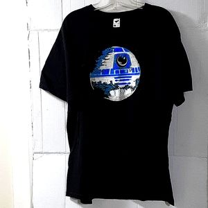 Star Wars Death Star Classic T-Shirt size Large Black
